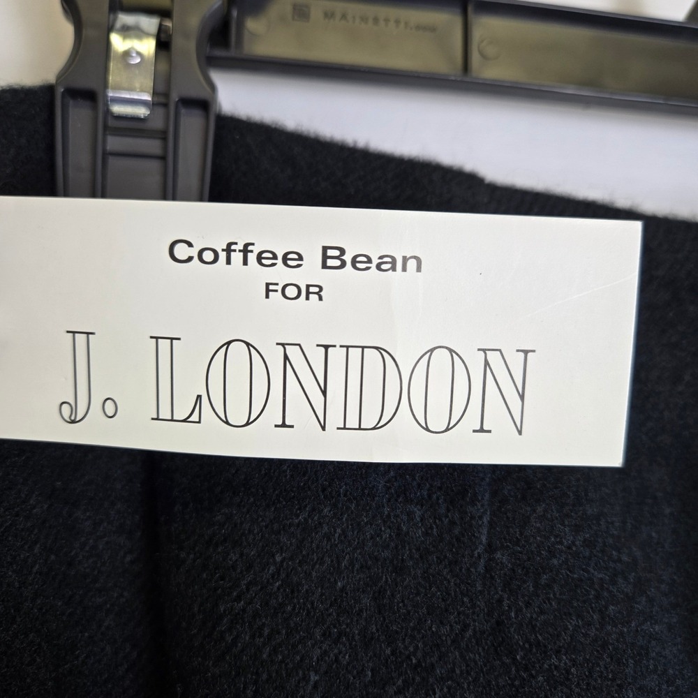 Coffee Bean J. London Wool Blend Skirt Fringe Hem Size 8 Style 341 Retro New - Picture 6 of 10